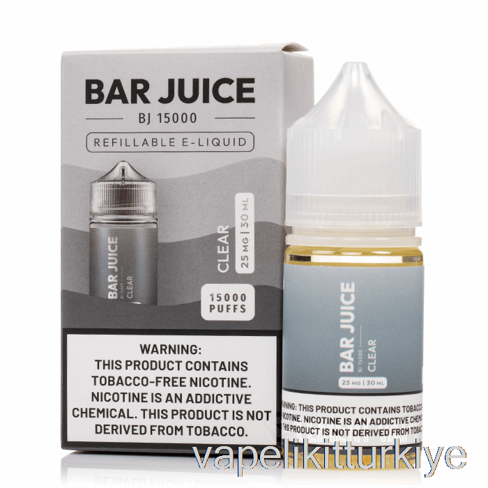 Vape Elektronik Sigara Clear - Bar Suyu - 30ml 25mg
